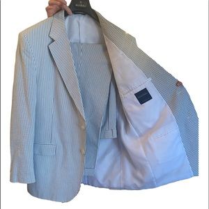 Brooks Brothers Mens Seersucker classic suit